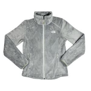 The North Face Fleece Jacket Gray Full Zip Women’s Small S/P
